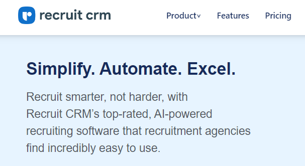 3. Recruit CRM – Best For CRM Features