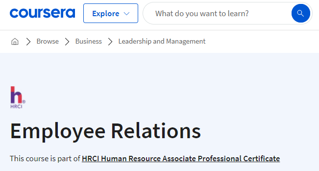 5. Employee Relations By HRCI