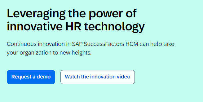 6. SAP SuccessFactors – Best For Global Enterprises