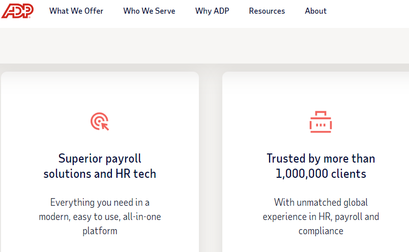 4. ADP – Best For Comprehensive Payroll