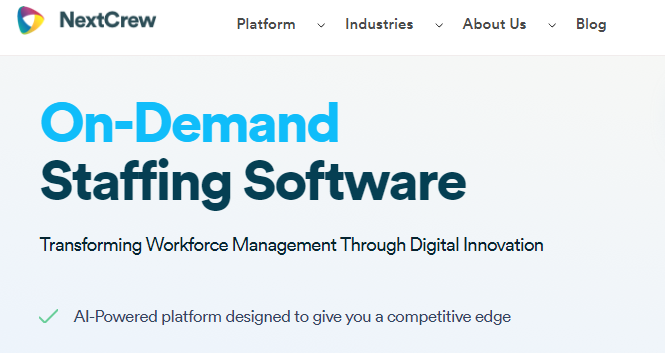 9. NextCrew – Best For Temporary Staffing