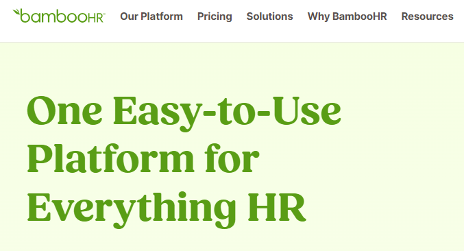 2. BambooHR – Best For Customer Support And Mobile App