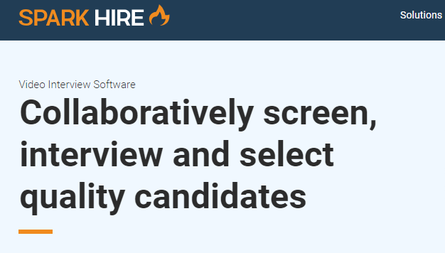  7. Spark Hire - Best for Affordable Video Interviewing