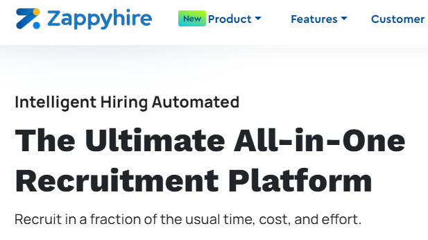 6. Zappyhire - Best For AI-Driven Recruiting Insights