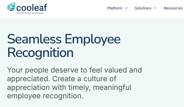 15. Cooleaf – Best For Employee Experience