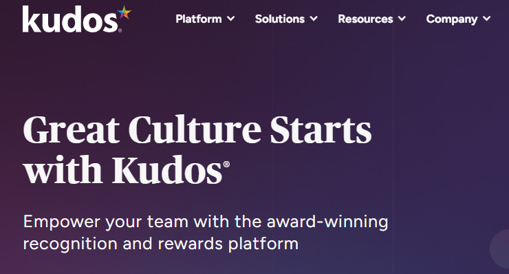 6. Kudos – Best For Peer Recognition