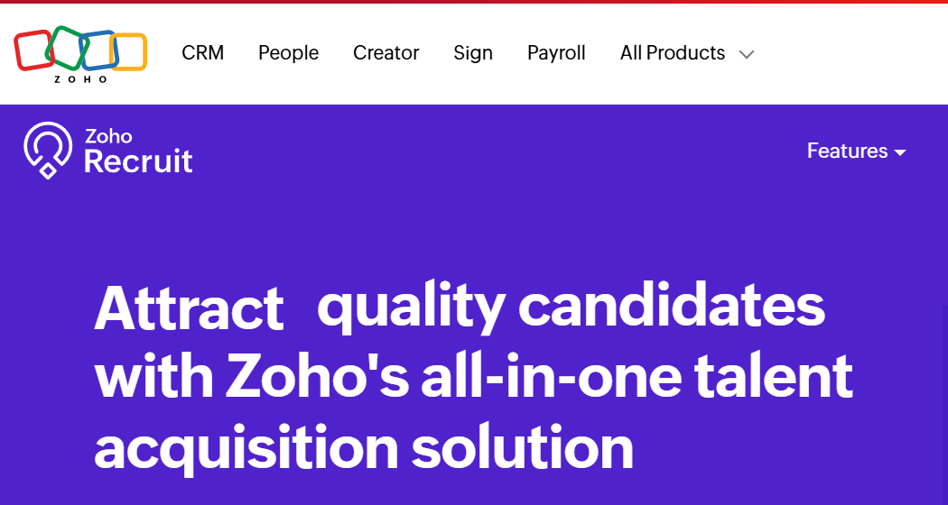 Zoho Recruit 